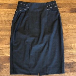 Carbon (grey) Bebe Pencil Skirt sz 2
